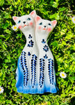 Double-Headed Cat Vase – Neo-Infantile Relic (No. 2).