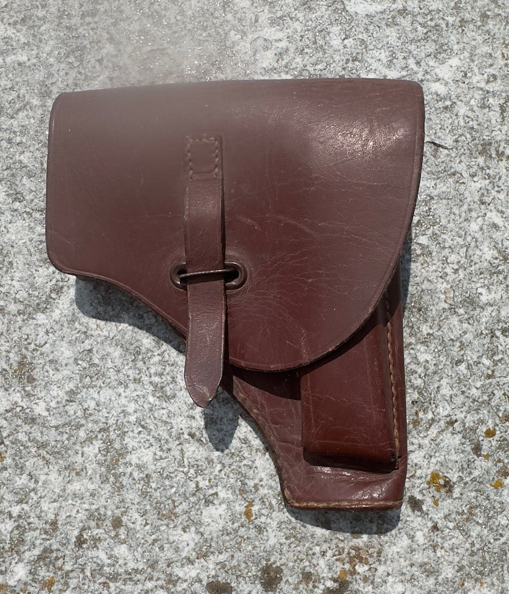 Vintage Italian Military Leather Holster – “Arsenale Firenze Torino” Stamped – ca. 1940s–50s – Italy