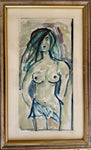 Nude in Indigo — Anonymous, ca. 1950–1970