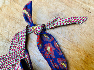 Choker recycled made of Etro silk tie