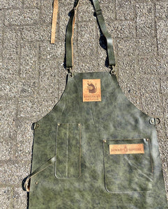 Street Art Apron in Green with batch