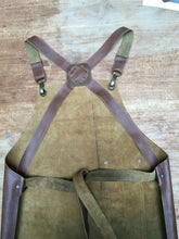 Load image into Gallery viewer, Long Leather Apron Double splitleg apron with logo ( Diplomatico)