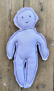 "The Sweet One" Lilac Circulair friend made from a recycled pullover 100% cotton