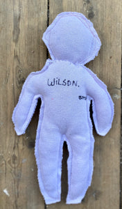 "The Sweet One" Lilac Circulair friend made from a recycled pullover 100% cotton