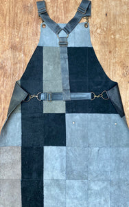 Up cycled full leather. The fully recycled handmade apron.