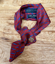 Load image into Gallery viewer, Silk accessoire recycled and made of Celine red silk tie