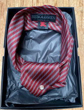 Load image into Gallery viewer, Silk accessoire recycled and made of Buberry silk red tie